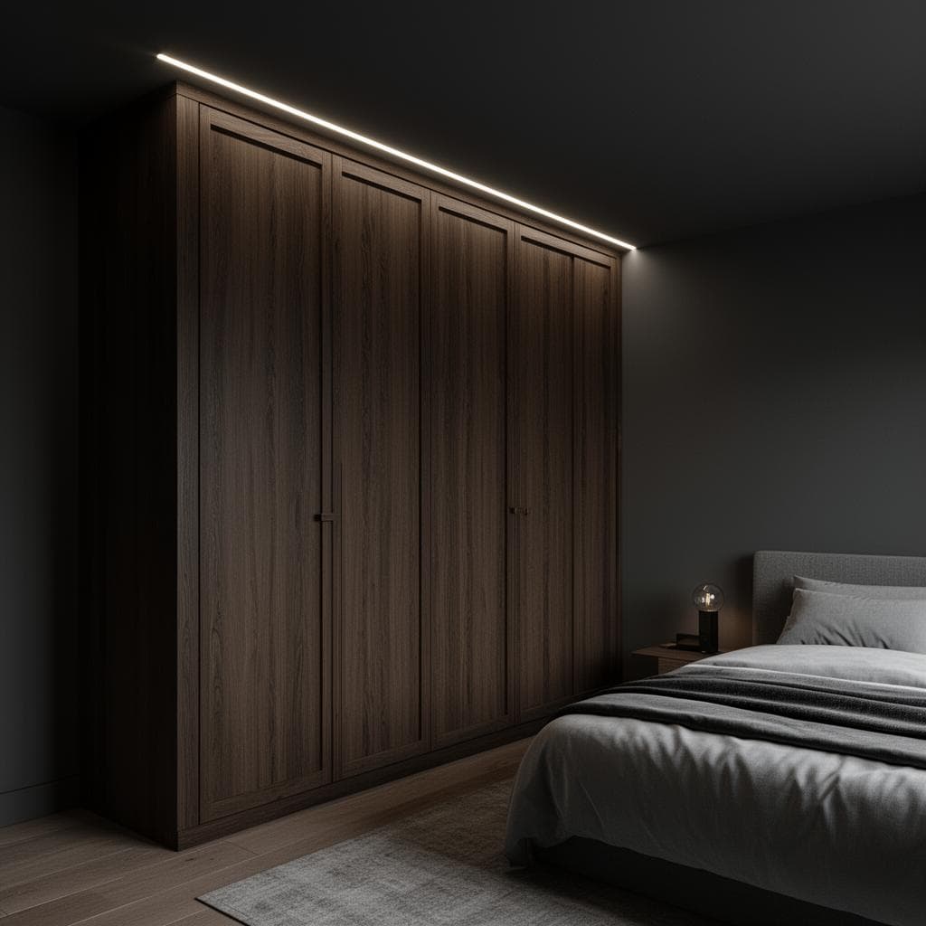 Smoked Oak Wardrobe Suite — carpentry project in Newhaven